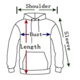 Hoodie Sizing Chart